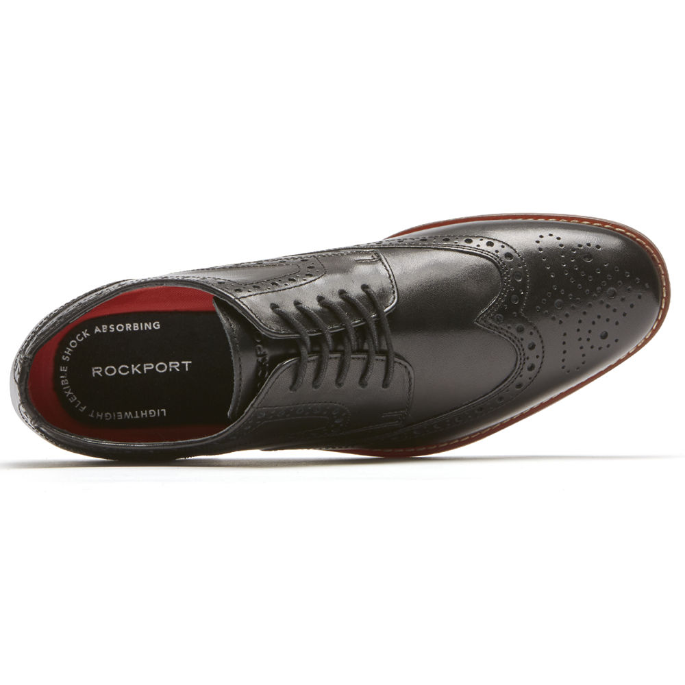 Rockport Lace Up For Mens Black - Style Purpose Wingtip - HJ4562918